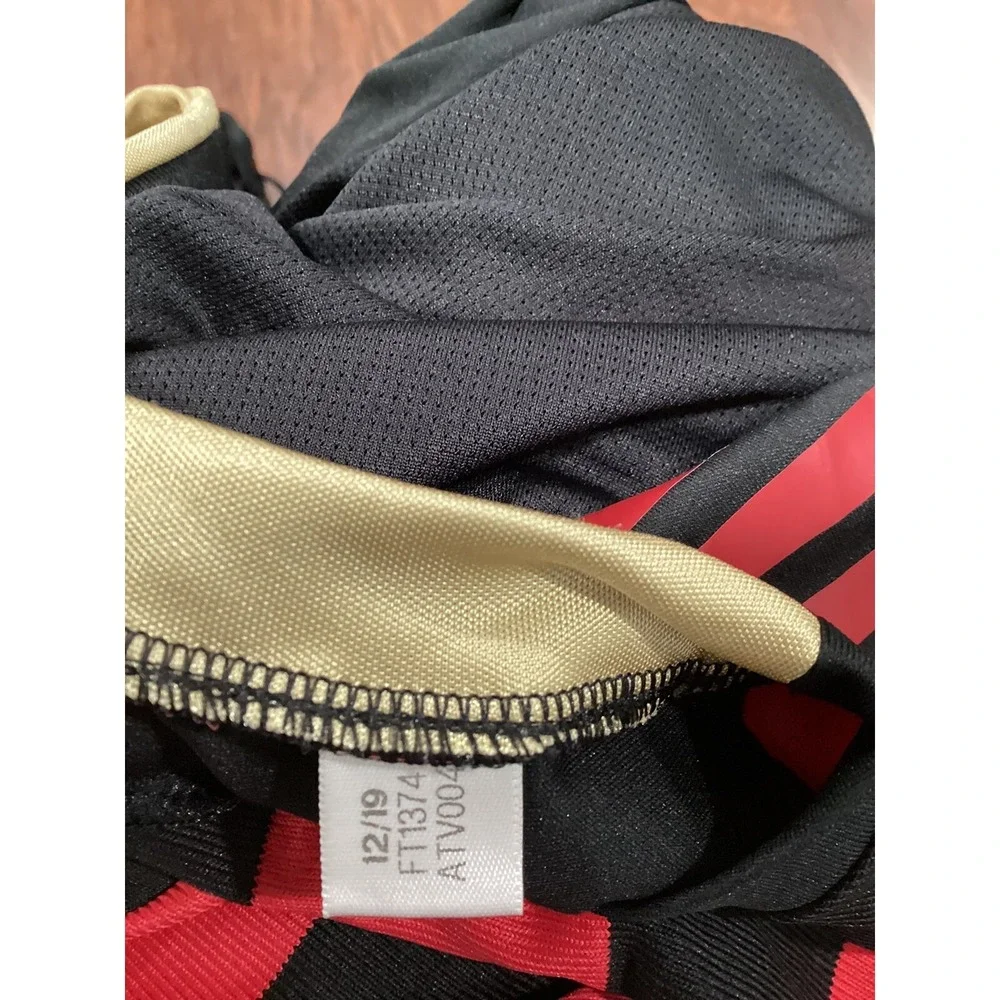 Adidas Atlanta United FC 2019 Red & Black Striped Jersey Size  S
